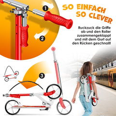 Kinderstep - Verstelbaar - Vouwbaar - Rood - KESSER®