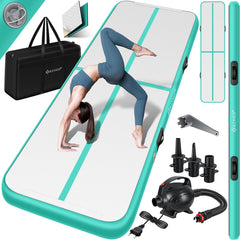 KESSER® Gymnastiekmat - Airtrack - Turnmat - 4M - Mintgroen