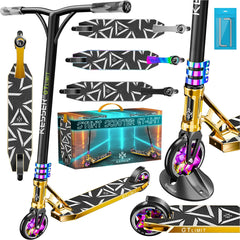 KESSER® Stuntstep GT-Limit 360° voor Volwassenen en Kinderen - Step met Standaard ABEC 9 Kogellagers, 110 mm PU Wielen Stunt Scooter - Goud