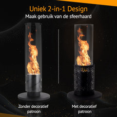 Sfeerhaard - Tafelhaard - Binnen & Buiten - Bio Ethanol - 40CM - Fiérza