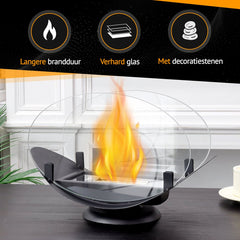 Sfeerhaard - Tafelhaard - Binnen & Buiten - Bio Ethanol - 32CM - Fiérza