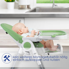 KIDIZ® 3in1 kinderstoel - Babystoel - Verstelbaar - Groen