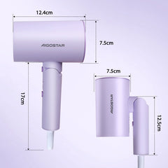 Aigostar Föhn - Haardroger - Reisföhn - Coolshot Functie - 2100W - Paars