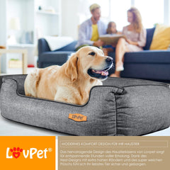 LovPet® Hondenbed - Hondenmand - 70x55x21 cm - Grijs