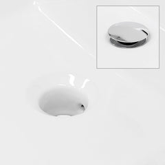 Wastafel - Keramiek - 60x36x13 cm - Wit - ECD Germany