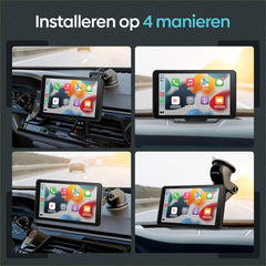 Carplay Scherm - Android & Apple - Achteruitrijcamera - Navigatiesysteem - Olvy