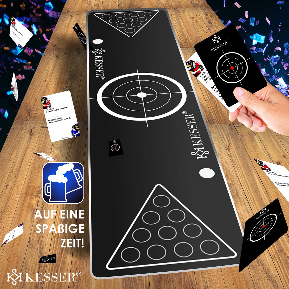 KESSER® Beerpong Tafel - Bierpong Tafel - Verstelbaar - Opvouwbaar