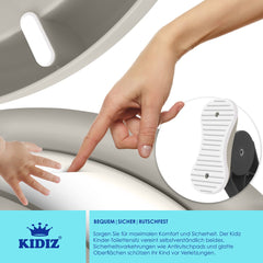 KIDIZ® WC Verkleiner - Potje Peuter - Toilettrainer - Grijs
