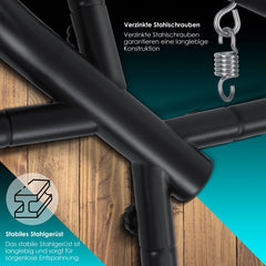 KESSER® Egg Hangstoel met Standaard - Tot 150kg - Grijs