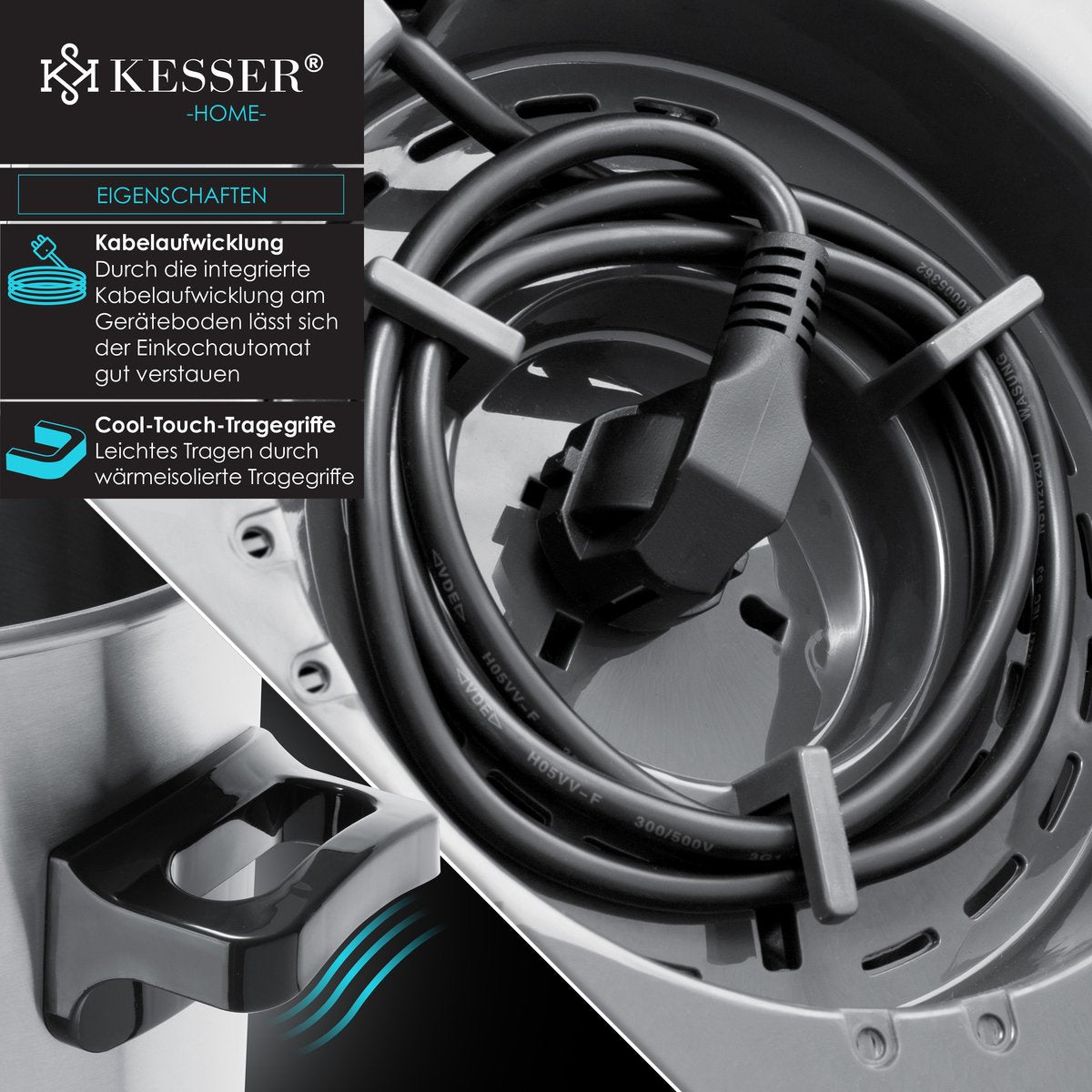 KESSER® Inmaakketel - 27L - Elektrische Ketel - 1800W - Dispenser - Zilver