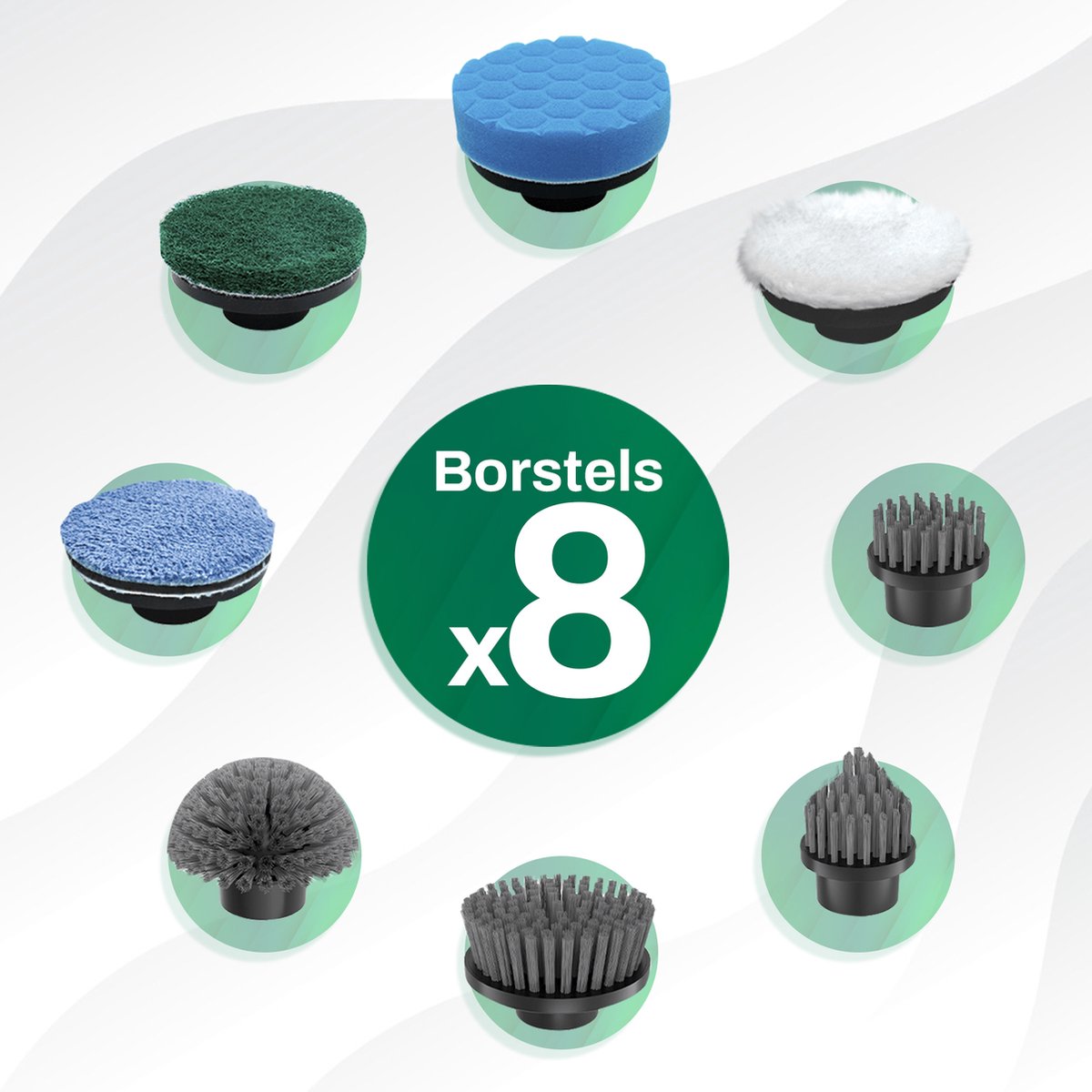 Elektrische Schoonmaakborstel – Elektrische Schrobber - Schrobborstel – Zwart - V1 - GoScrub® •