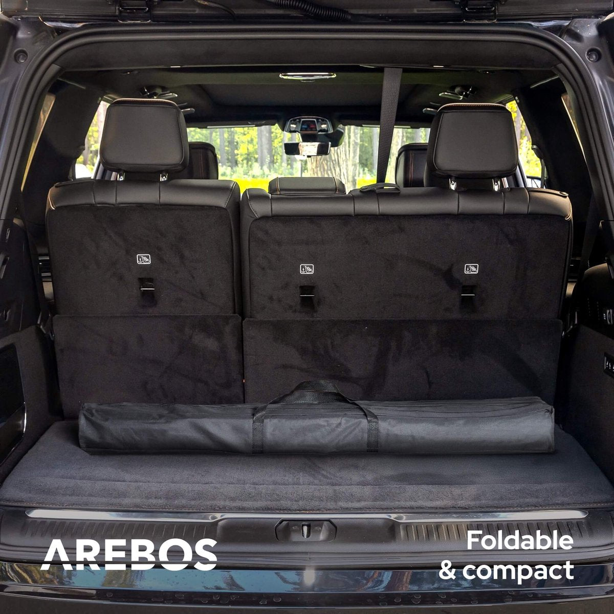 AREBOS campingtafel 90 x 51,5 cm roltafel aluminium klaptafel outdoor bruin
