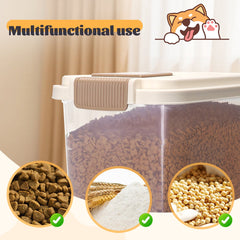 Voerton - Voedselcontainer - Voercontainer - 20L - Transparant - Nobleza