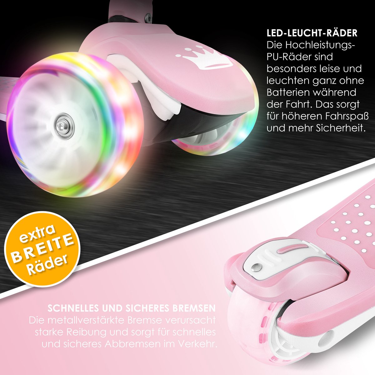 Kinderstep - Verstelbaar - Vouwbaar - Roze - KIDIZ®