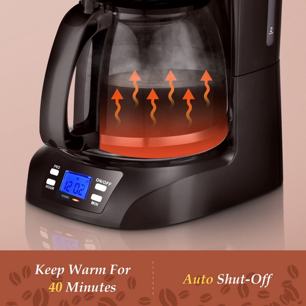 Aigostar Koffiezetapparaat - Koffiemachine - Zwart/RVS •