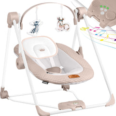 KIDIZ® Baby Swing - Wipstoel - Babyschommel - max 9kg - Beige