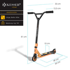 KESSER® Stuntstep voor Volwassenen en Kinderen - Kinderstep - Oranje