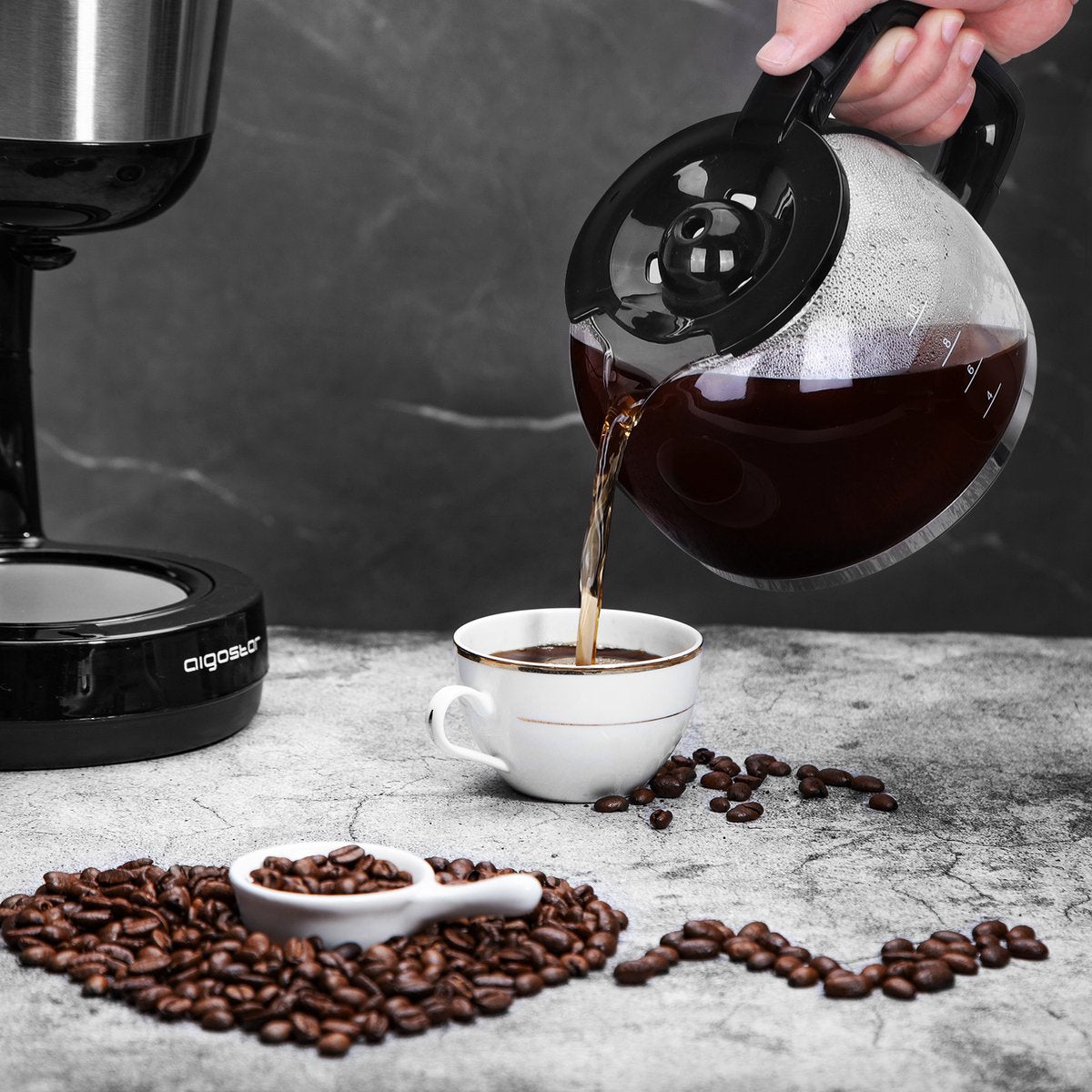 Koffiezetapparaat - filterkoffie - met thermoskan - RVS