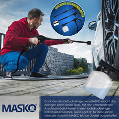 MASKO® Hogedrukreiniger - 2200W - 165 bar - 450 l/h - Blauw