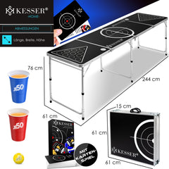 KESSER® Beerpong Tafel - Bierpong Tafel - Verstelbaar - Opvouwbaar