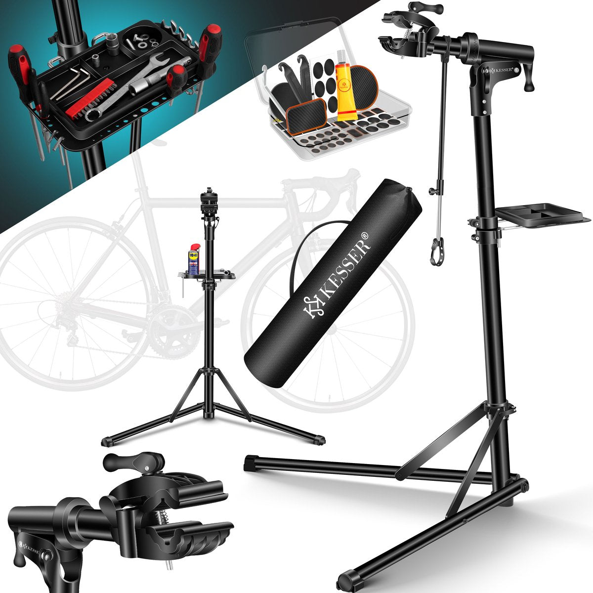 KESSER® Montagestandaard - Fietsstandaard - Zwart