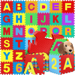 KIDIZ® 86-Delige Puzzelmat - Speeltapijt - Kindertapijt - Gekleurd