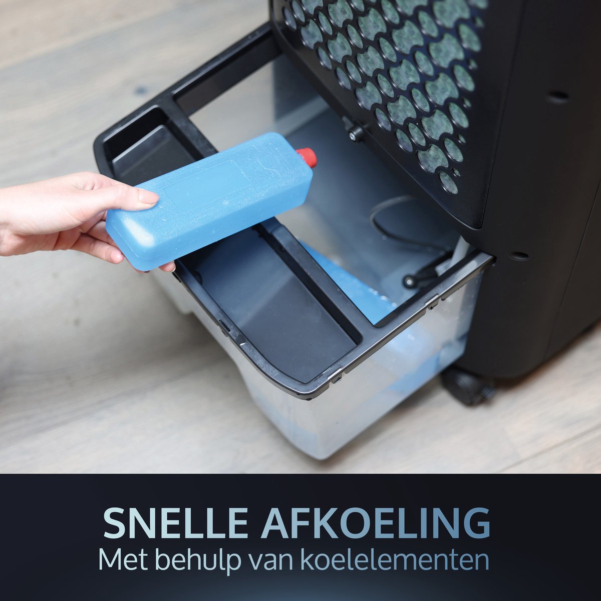 4 in 1 Aircooler - Ventilator - Luchtbevochtiger - Mat zwart