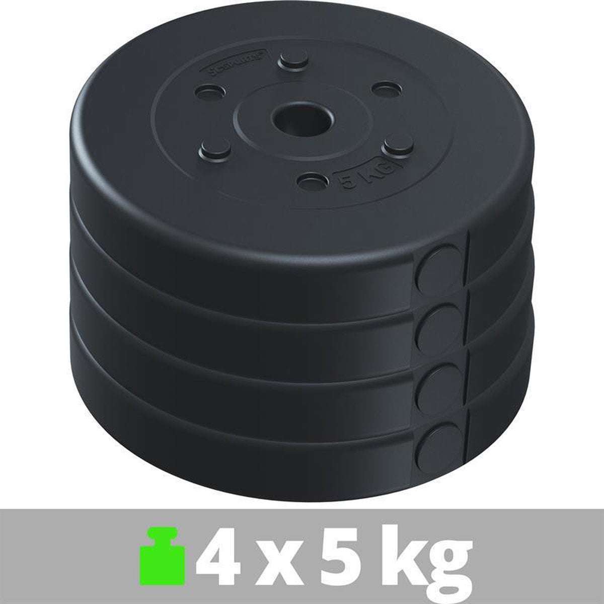 Halterschijven - Halter gewichten - 30 mm - 4x5 kg - ScSPORTS®