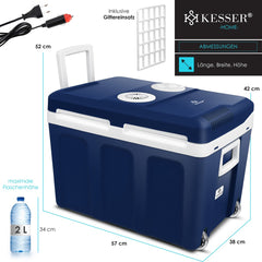 Koelbox Elektrisch – 12V en 230 volt - Coolbox - Frigobox - 40L – Blauw