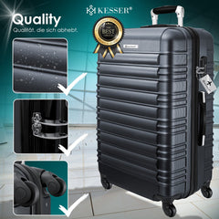 KESSER® Reiskoffer - 120L - ABS - Antraciet