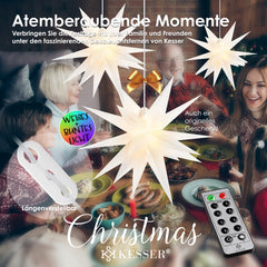 LED Kerst Ster 60 cm - 3D LED Verlichting - Warm Wit - KESSER®