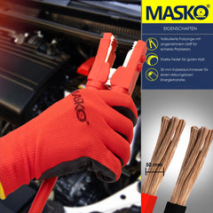 MASKO® Startkabels Auto - 6M - Starthulp - Jumpstarter - Zwart/Rood