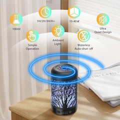 Luchtbevochtiger slaapkamer - Humidifier - Zwart - Aigostar