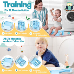 KIDIZ® Toiletbril voor kinderen - Kindertoiletbril - WC verkleiner - Blauw
