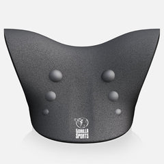Gorilla Sports Nek Stretcher - Voor Nek- en Schouderpijn - Massagepunten & Ergonomische Ondersteuning - Compact & Lichtgewicht - Zwart