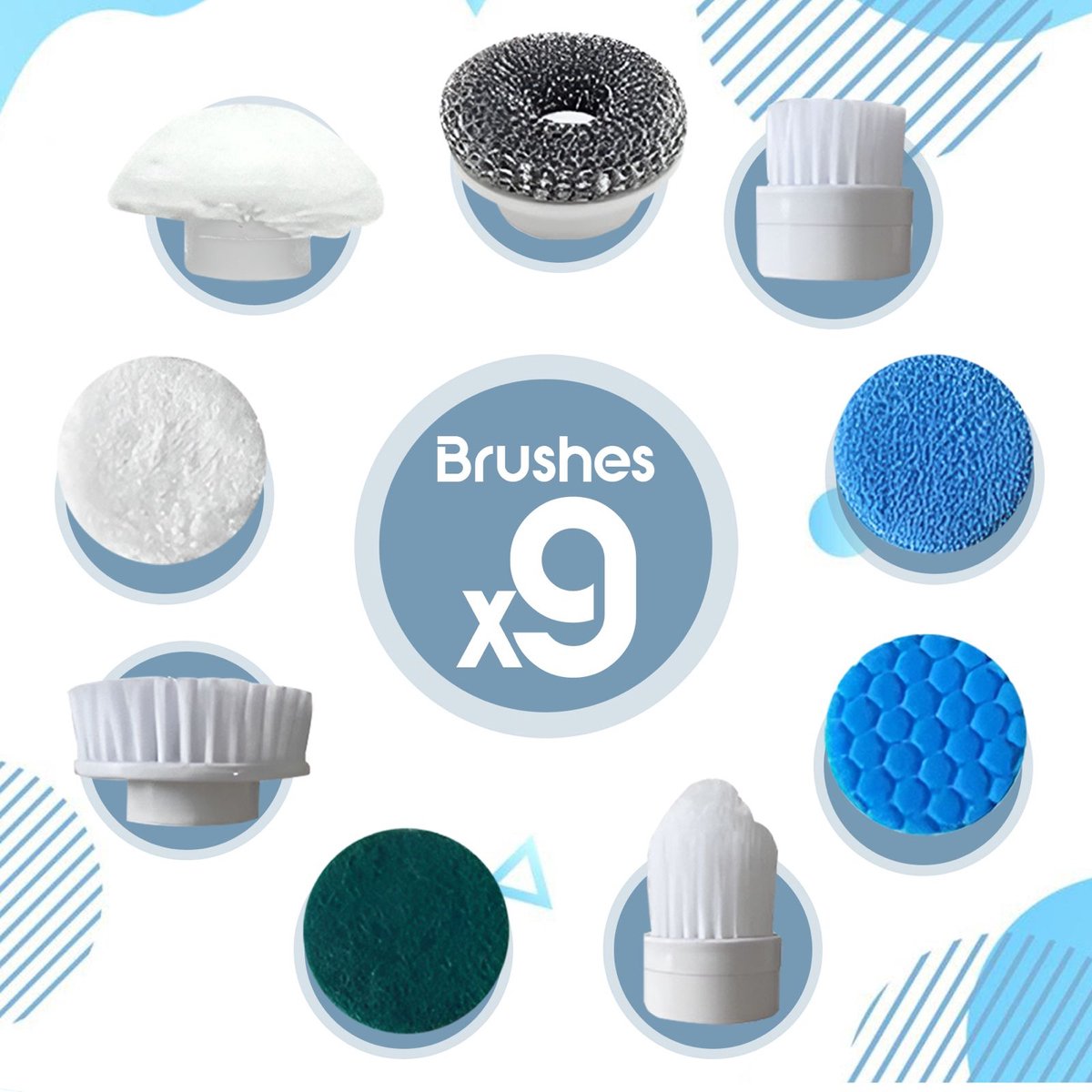 Navulling set voor GoScrub® Cleaning King V2 - 7 st