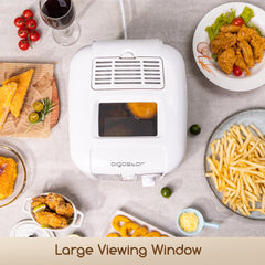 Aigostar Indra 30HEX - Frituurpan - 2,5 Liter - Koude zone - 1650W - wit