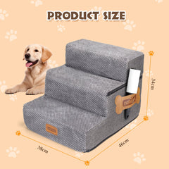 Hondentrapje voor honden - 38x46x34 cm - Grijs - Nobleza •