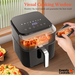 Airfryer XXL - heteluchtfriteuse - 6.5L - 1800W - Zwart