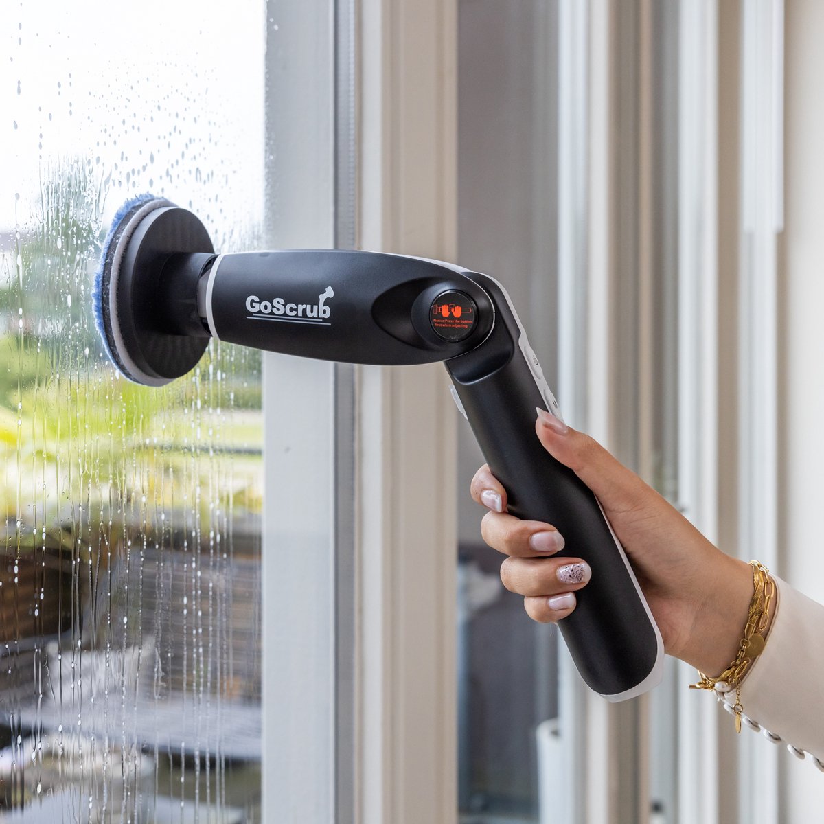 Elektrische Schoonmaakborstel – Elektrische Schrobber - Schrobborstel – Zwart - V1 - GoScrub® •