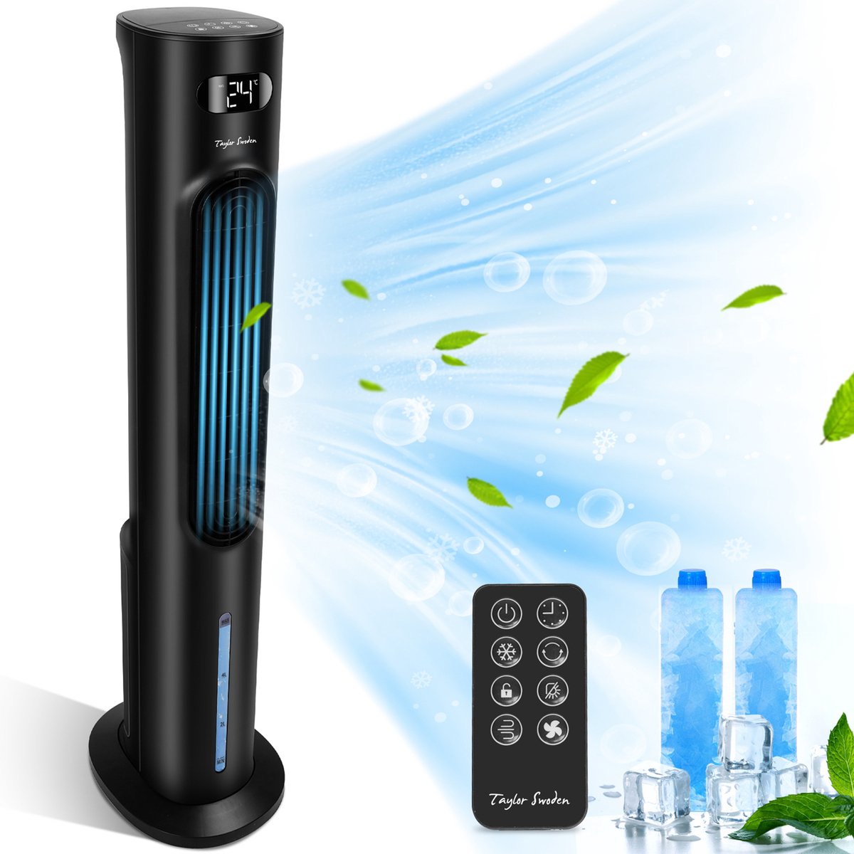 Taylor Swoden Aircooler - Luchtkoeler - Ventilator - Torenventilator - Zwart •