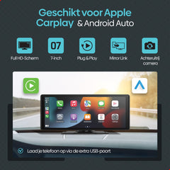 Carplay Scherm - Android & Apple - Achteruitrijcamera - Navigatiesysteem - Olvy