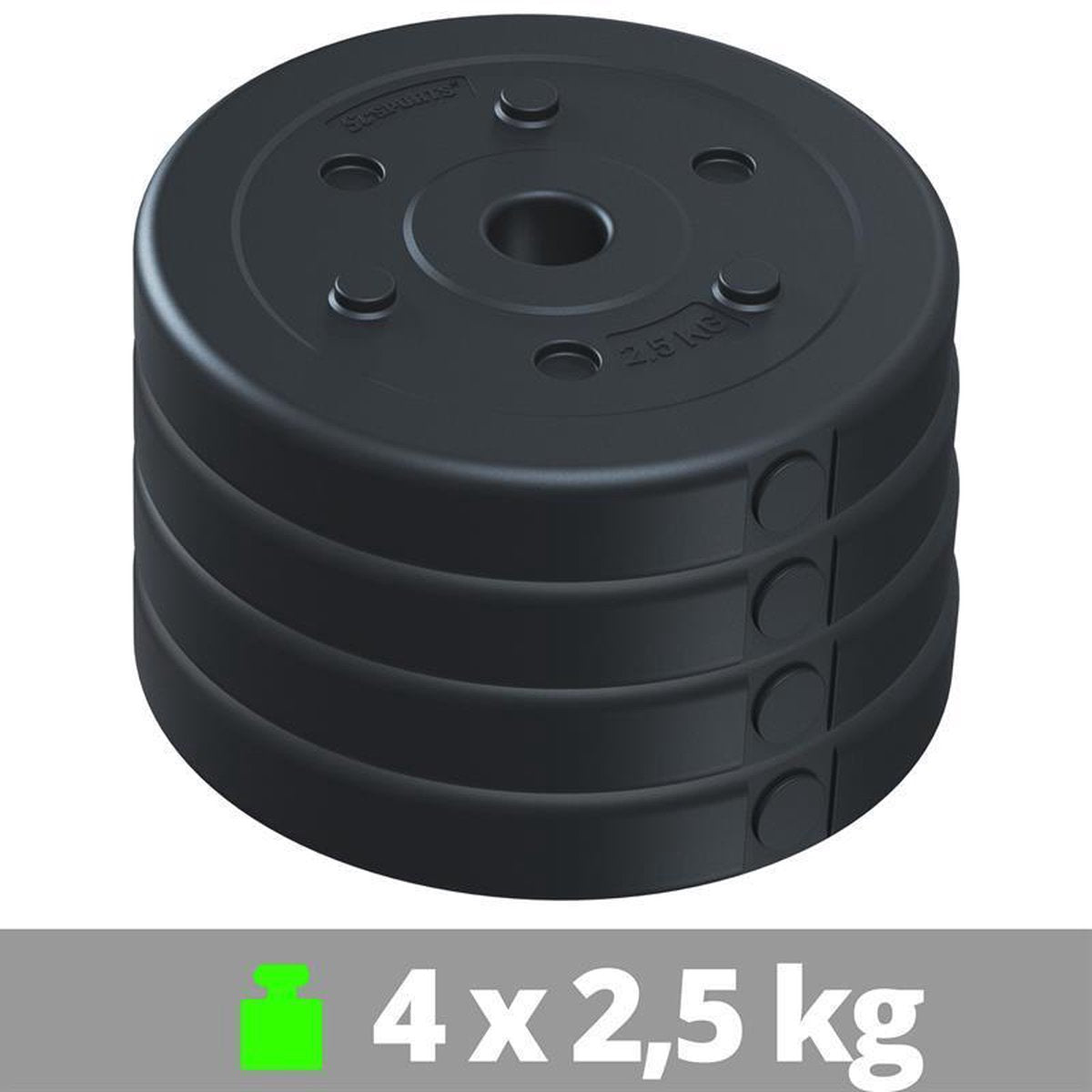 Halterschijven - Halter gewichten - 30 mm - 4x2.5 kg - ScSPORTS®