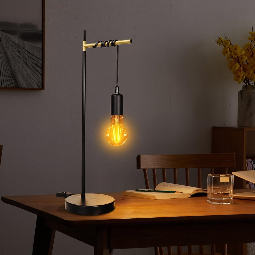 Tafellamp - Bureaulamp - Tafellamp slaapkamer - Zwart - Aigostar