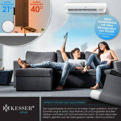 KESSER® Tochtstrip set van 3 - Tochtstopper kan op maat worden gesneden Tochtband tot 95 cm Geschikt voor alle deuren Tochtrol afwasbaar Tochthond tochtwering bescherming tegen geluid en tocht - Grijs