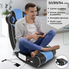 Vloerstoel - Fauteuil - Relaxstoel - Loungestoel - Blauw - Miadomodo