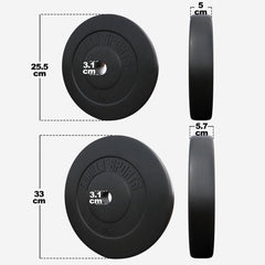 Halterschijven - Halter gewichten - 30 mm - 30 kg - Gorilla Sports®