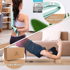 KESSER® Yoga Mat Extra Dik - 183x62cm - Antislip - Mintgroen