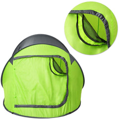 tectake® Pop-up Tent voor 2 Personen - Inclusief Spantouwen, Haringen en Praktische Draagtas - Diverse Kleuren - grijs-groen| nr. 401675