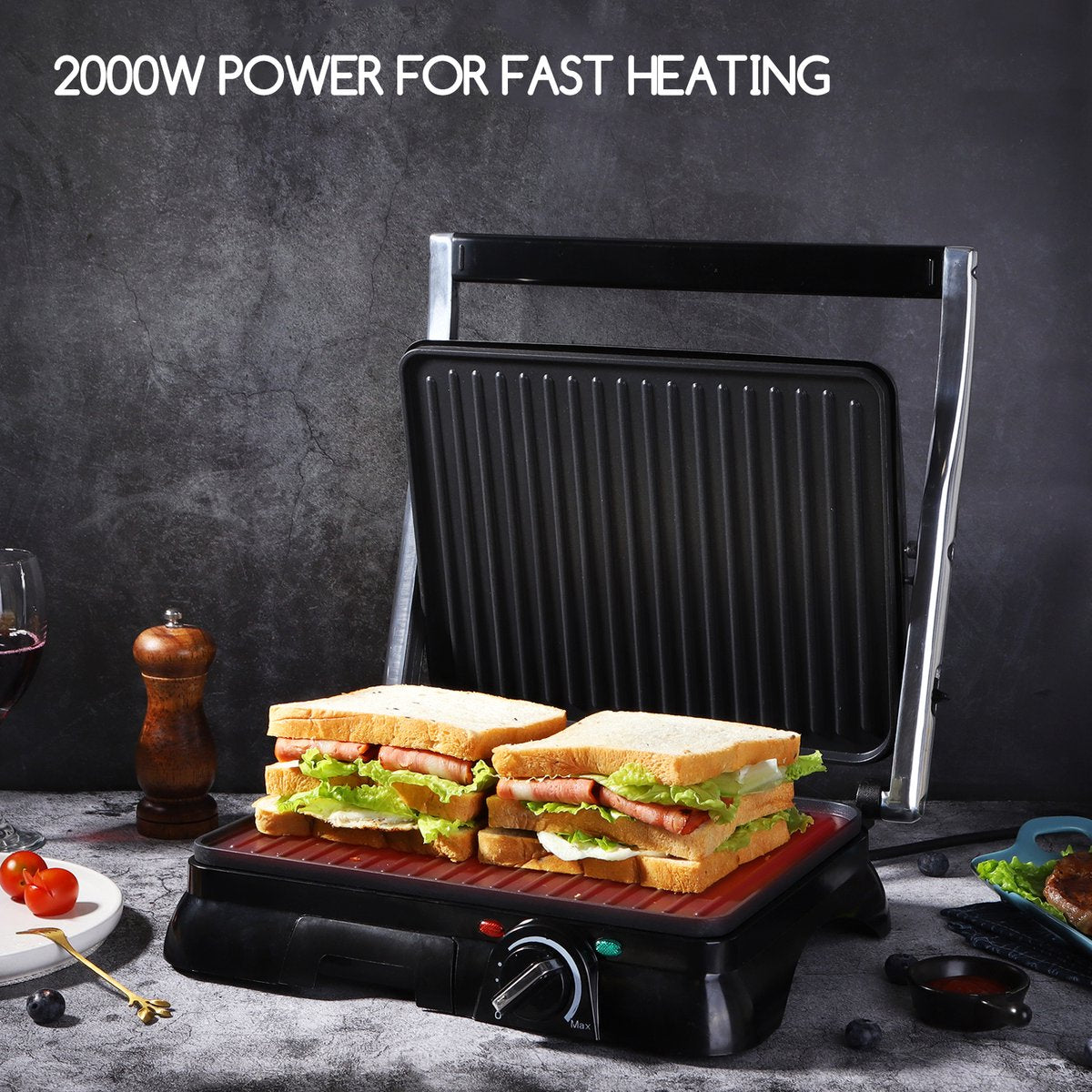 Aigostar Samson 30KLU - Contactgrill •